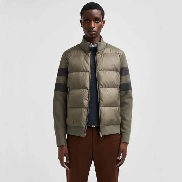 モンクレールメンズパッチダウンパディングc2728