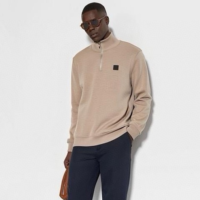 エルメネジルドゼニアメンズベーシックスウェットシャツc2848