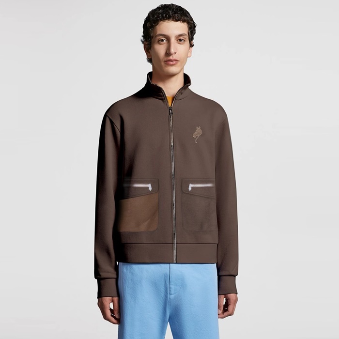 エルメスメンズブラウンジャケットc2884