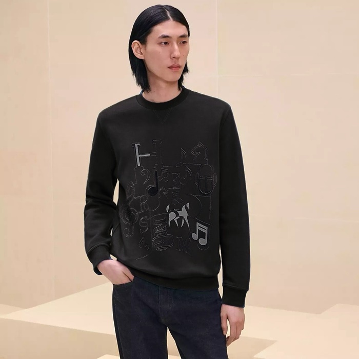 エルメスメンズラウンドスウェットシャツc2899