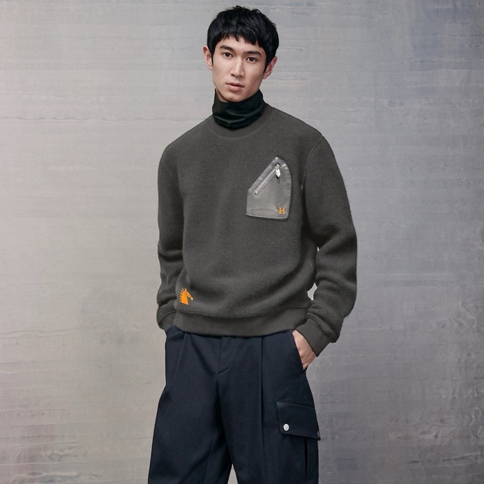 エルメスメンズラウンドスウェットシャツc2906