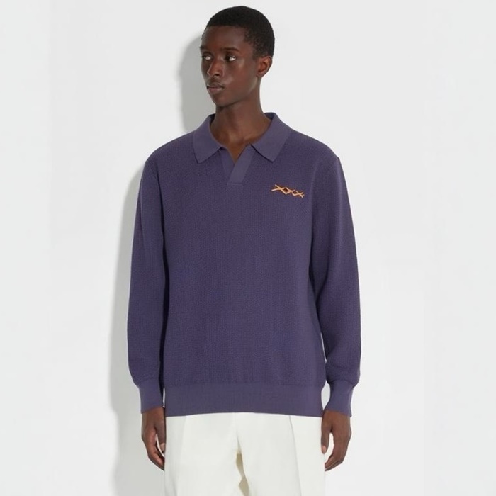 エルメネジルドゼニアメンズポロセーターc2931