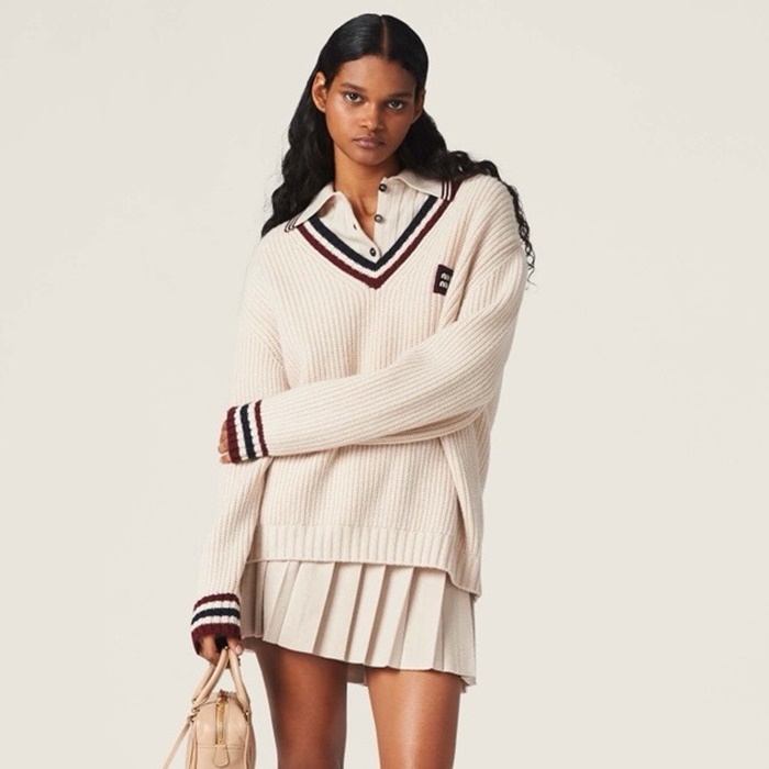 ミュウミュウレディースネックニットc2956