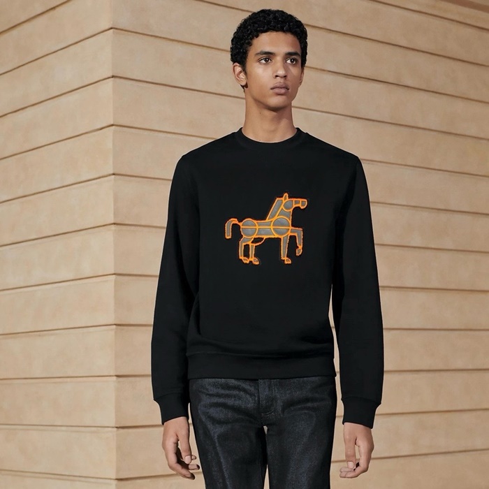 エルメスメンズラウンドスウェットシャツc3093