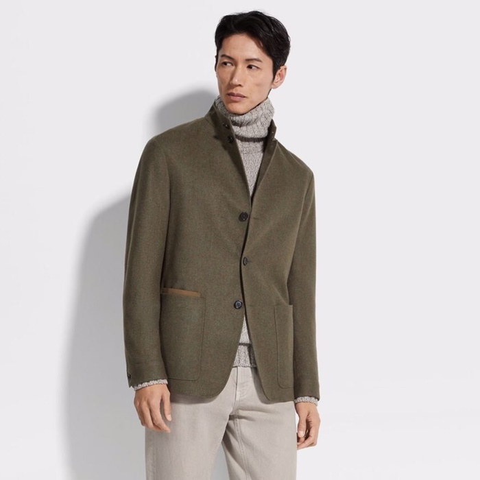 エルメネジルドゼニアメンズスーツジャケットc3107