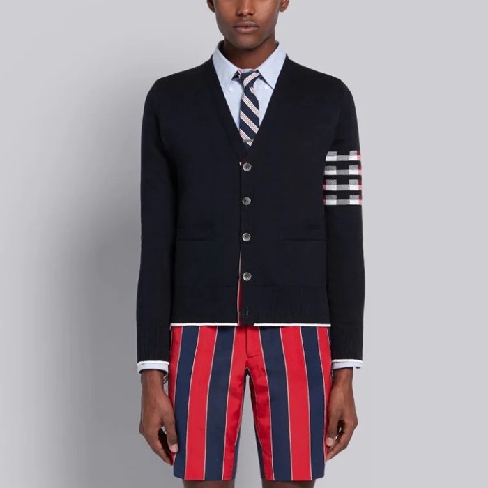 トムブラウンメンズネックカーディガンc3090