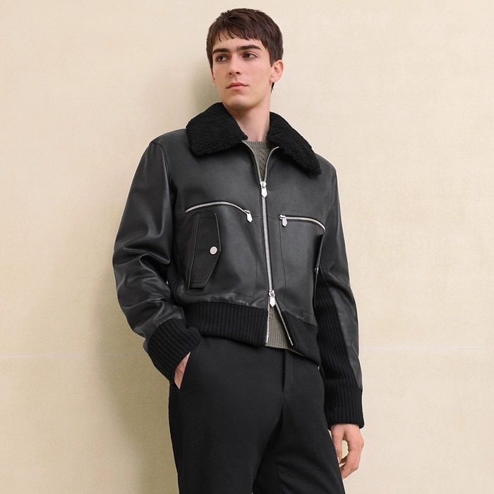 エルメスメンズレザージャケットc3098