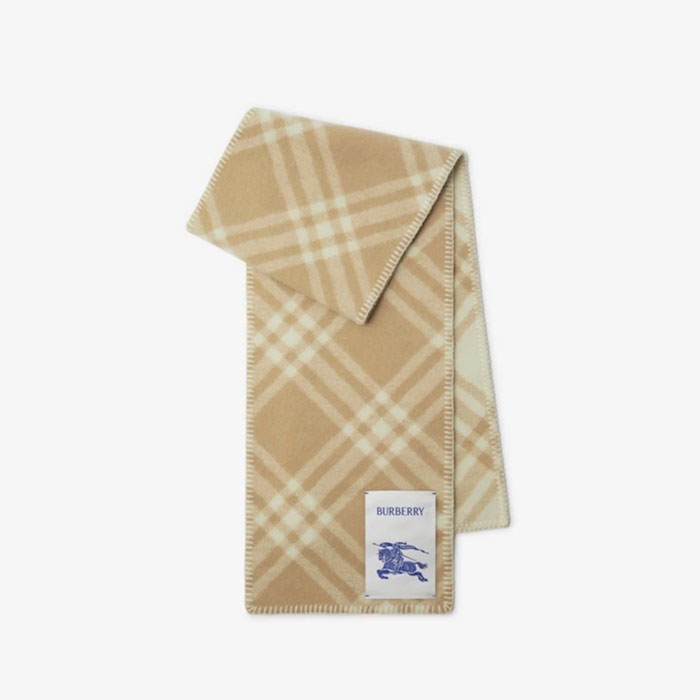 バーバリーユニセックスチェックマフラーc2362