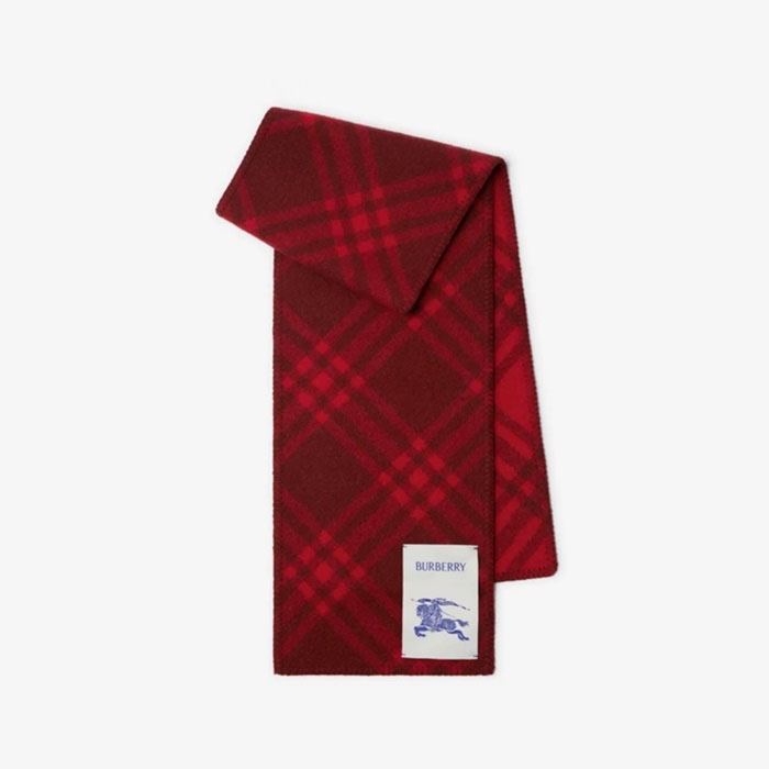 バーバリーユニセックスチェックマフラーc2365