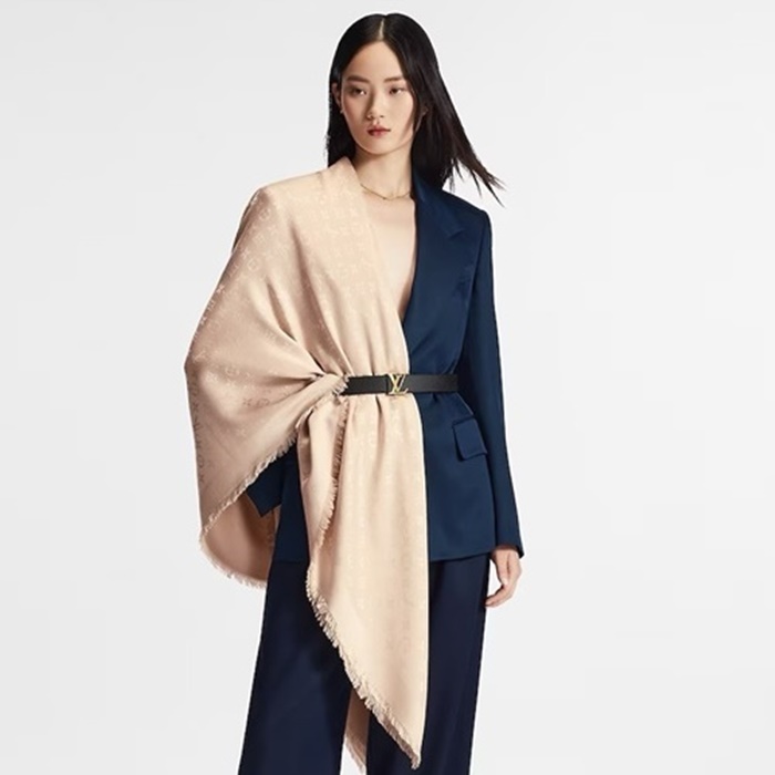 ルイヴィトンレディースモノグラムクラシックショールc2378