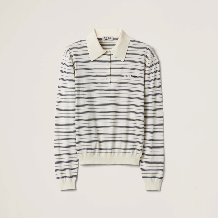 ミュウミュウユニセックスポロニットc3153