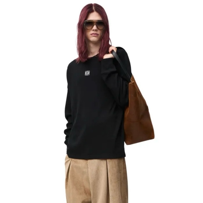 ロエベメンズラウンド長袖Tシャツc3167