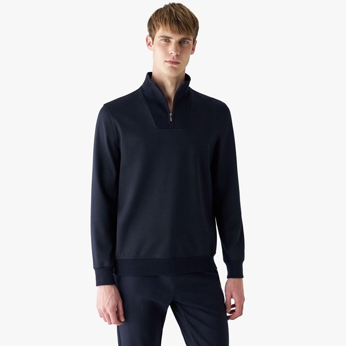 ロロピアーナメンズベーシック長袖Tシャツc3231