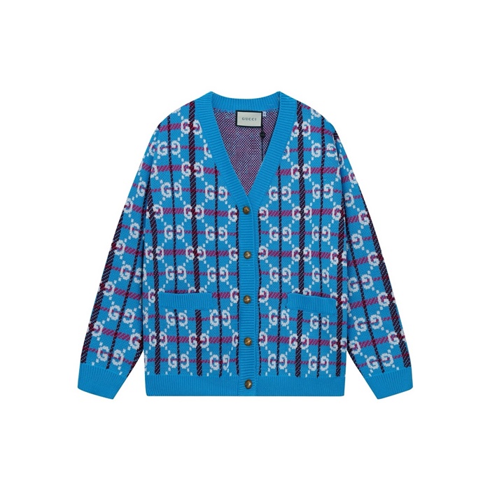 グッチメンズネックカーディガンc3263