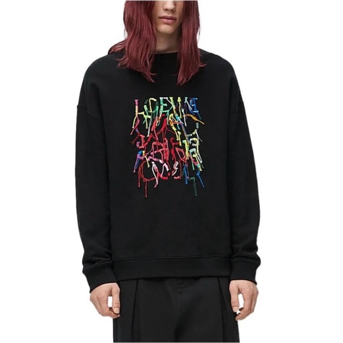 ロエベメンズラウンド長袖Tシャツc3265