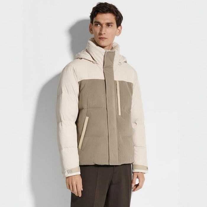 エルメネジルドゼニアメンズダウンパディングc3275