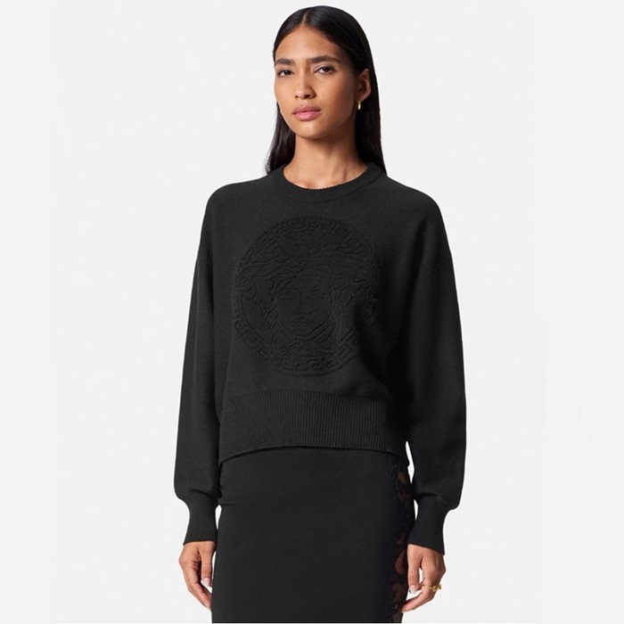 ヴェルサーチェレディースクルーネックセーターc3294