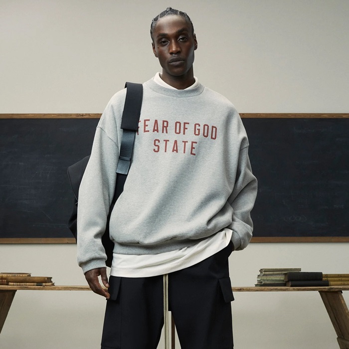 フィアオブゴッドメンズラウンドスウェットシャツc3323