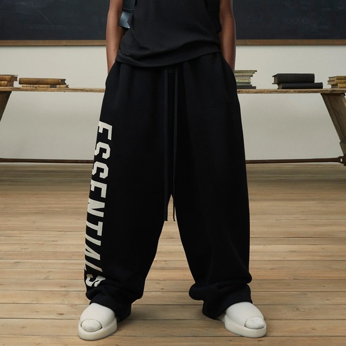 フィアオブゴッドメンズブラックパンツc3363