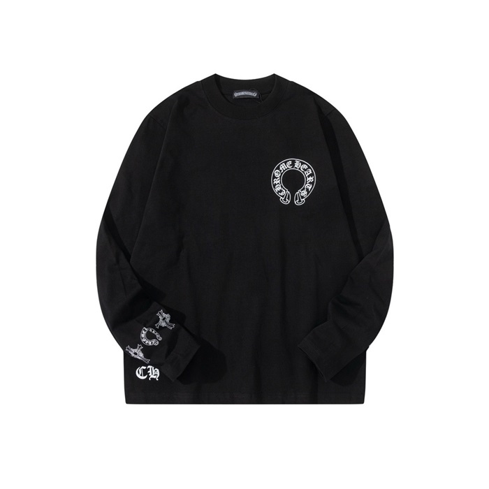 クロムハーツメンズラウンド長袖Tシャツc3506