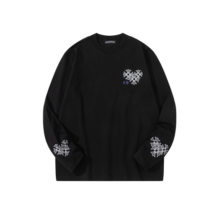 クロムハーツメンズラウンド長袖Tシャツc3510