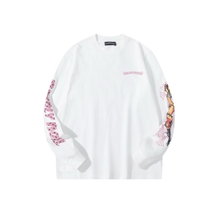 クロムハーツメンズラウンド長袖Tシャツc3528