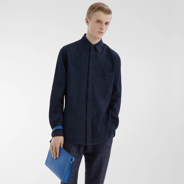 ェンディメンズブルーシャツc3624