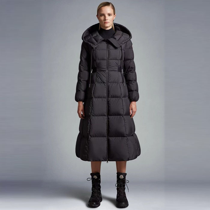 モンクレールレディースロングダウンパディングc3690