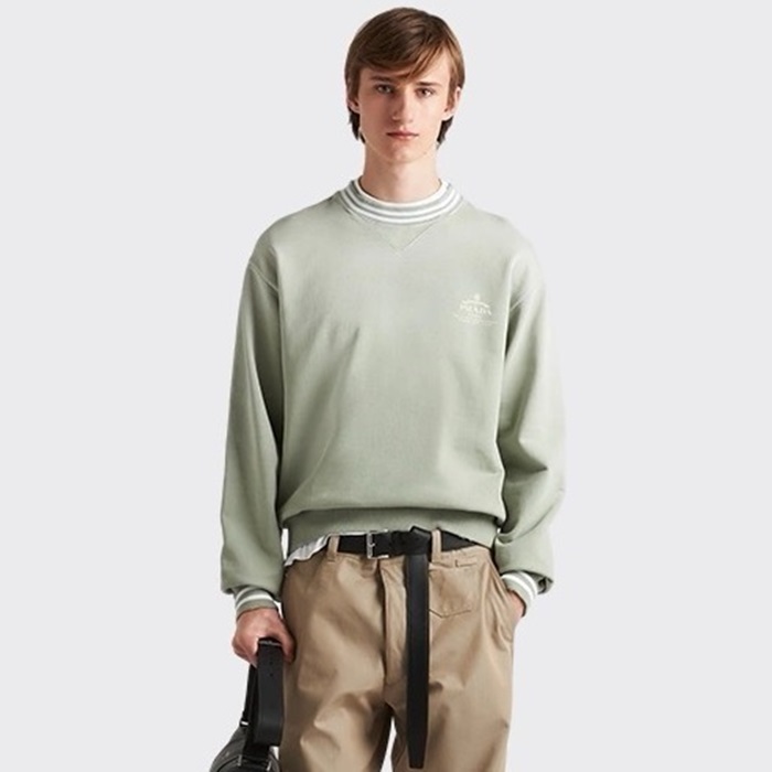 プラダメンズラウンドスウェットシャツc3703