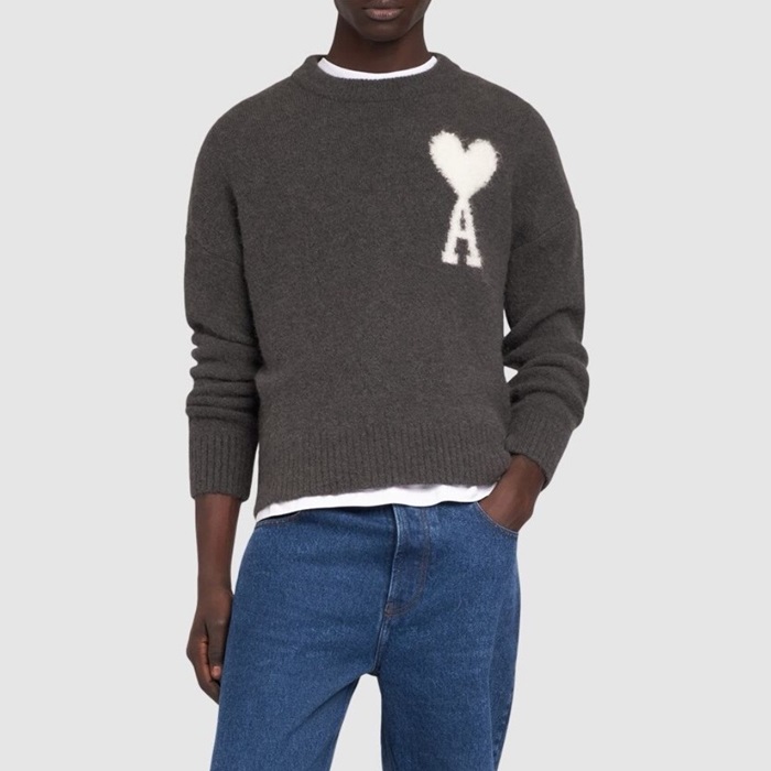 アミメンズラウンドニットc3710