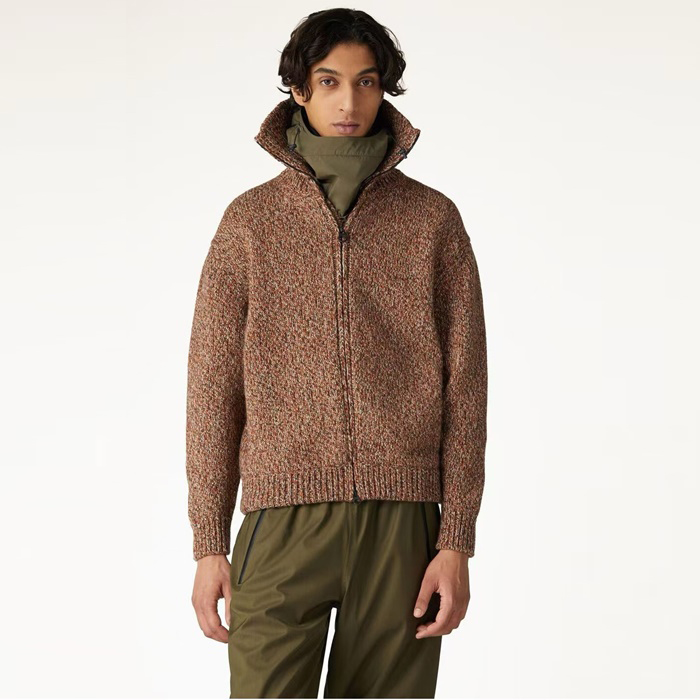 ロロピアーナメンズジップアップセーター-c3780