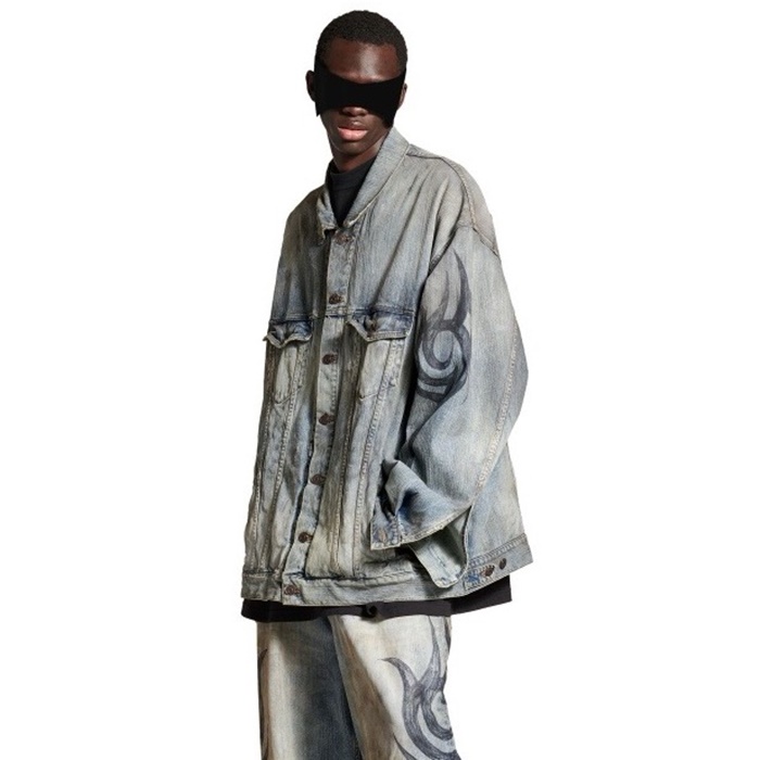 バレンシアガメンズデニムジャケットc3838