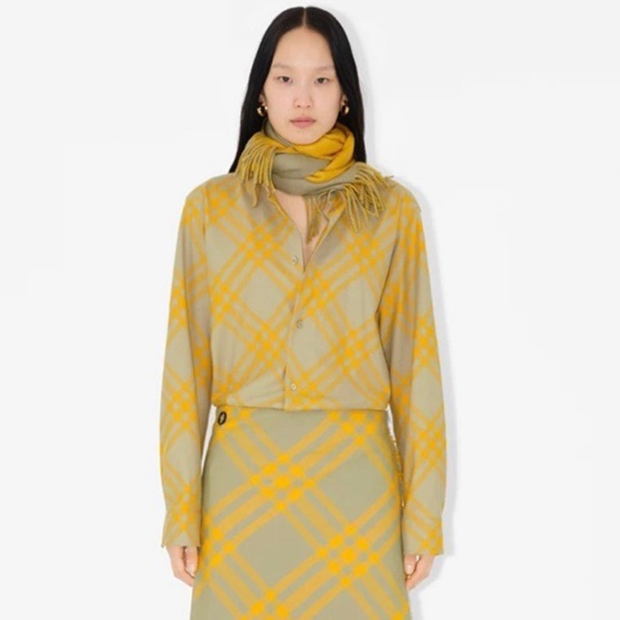 バーバリーレディース両面マフラーc2446