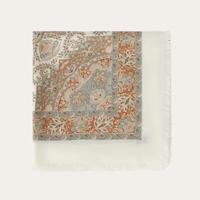 ロロピアーナレディーススクエアマフラーc2458