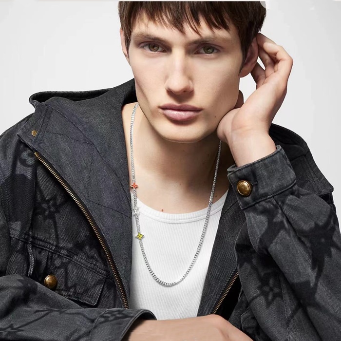 ルイヴィトンメンズゴールドネックレスc2482