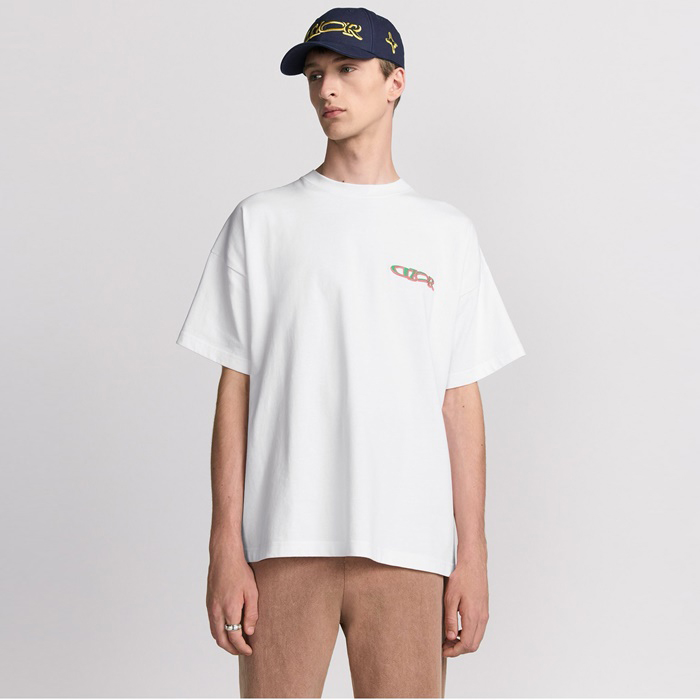 ディオールメンズラウンド半袖Tシャツc4005