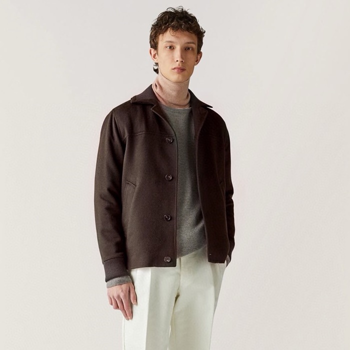 ロロピアーナメンズベーシックジャケットc4035