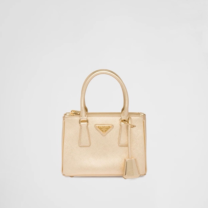 プラダレディースギャレリアサフィアーノミニバッグb3087