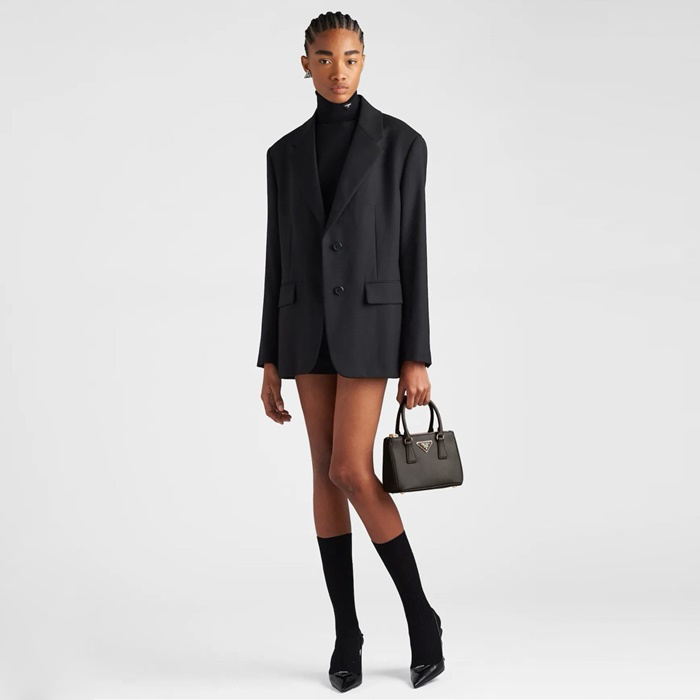 プラダレディースギャレリアサフィアーノミニバッグb3091