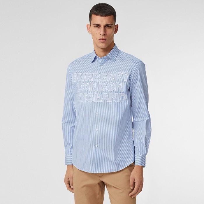 バーバリーメンズクラシックシャツドレスシャツc4120
