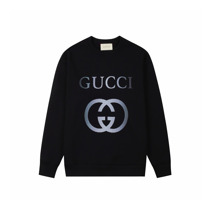 グッチメンズラウンド長袖Tシャツc4124