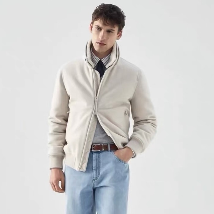 ブルネロクチネリメンズベーシックジャケットc4139