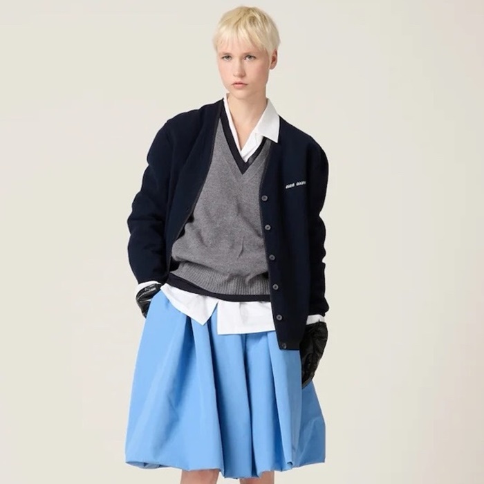 ミュウミュウレディースネックカーディガンc4143