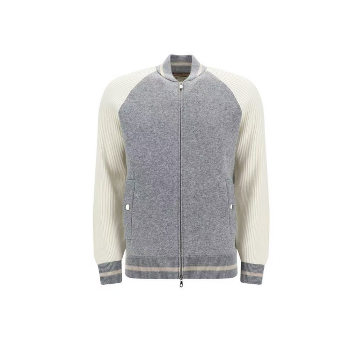 ブルネロクチネリメンズニットジャケットc4157