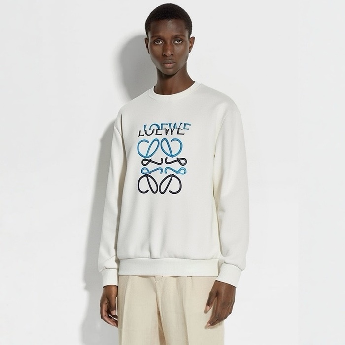 ロエベメンズラウンド長袖Tシャツc4197