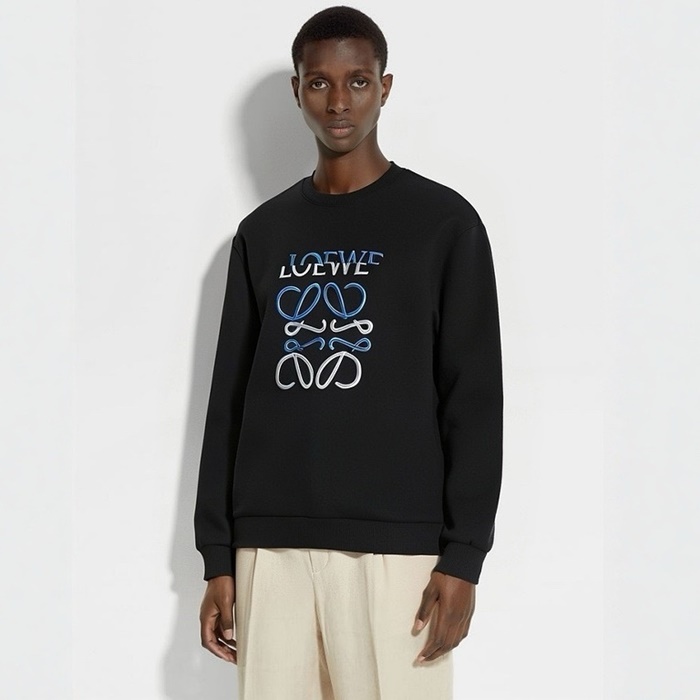 ロエベメンズラウンド長袖Tシャツc4198