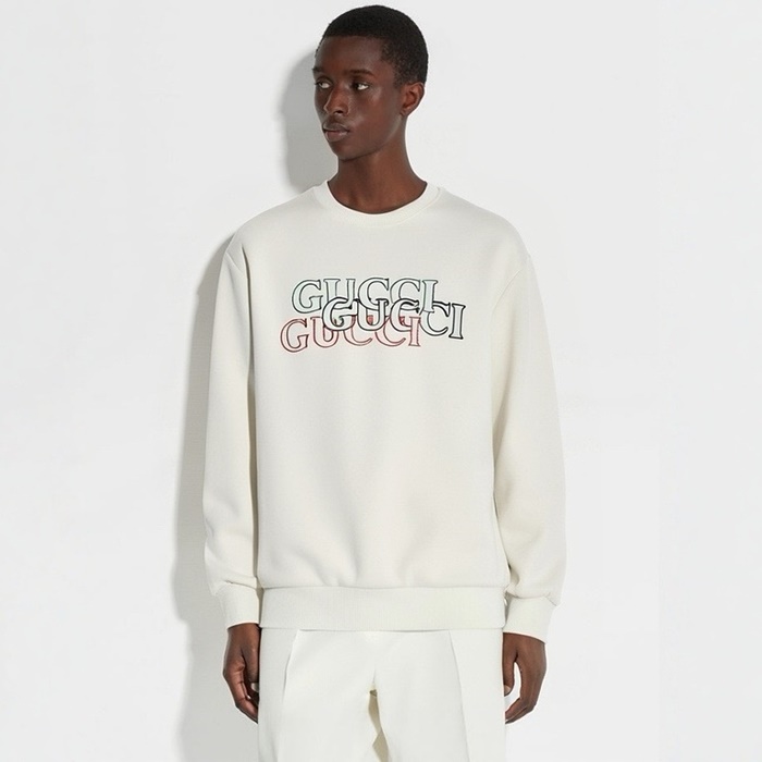 グッチメンズラウンド長袖Tシャツc4200