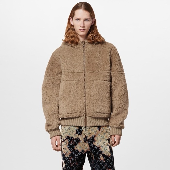 ルイヴィトンメンズ両面レザージャケットc4208