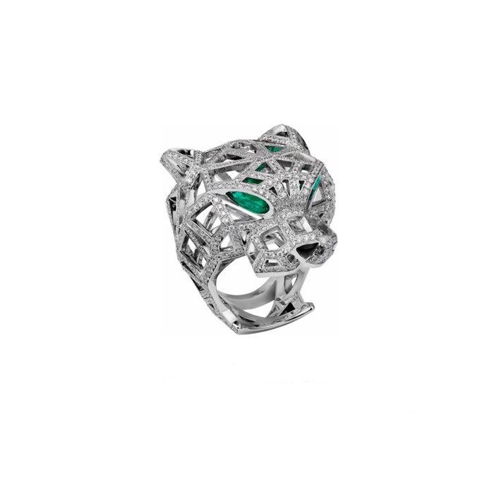 カルティエユニセックスホワイトゴールドリングc2546