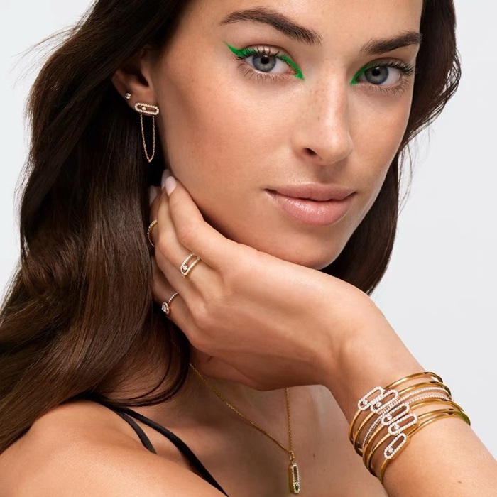 メシカレディースゴールドブレスレットc2599